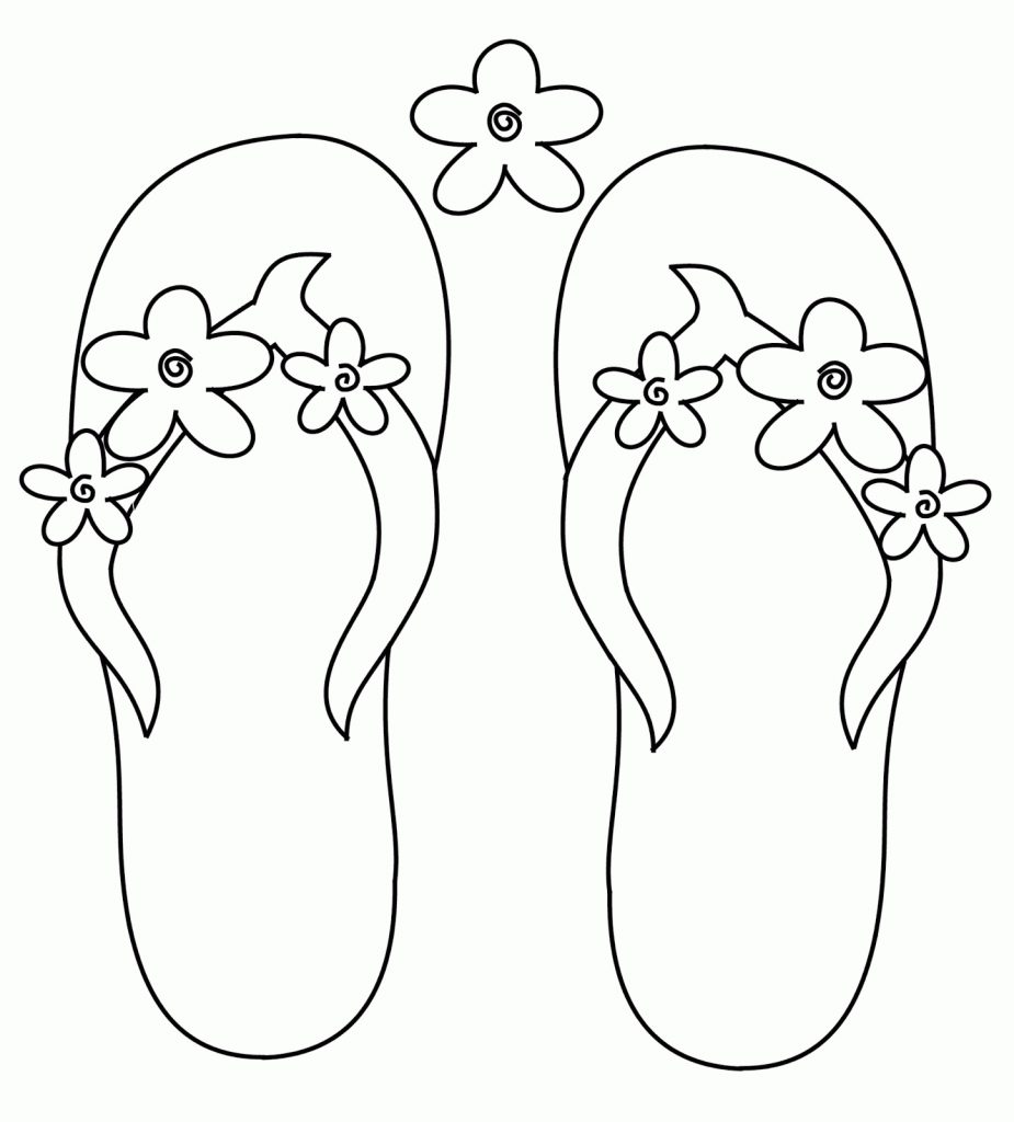Flip Flop Template Printable Printable Blank World
