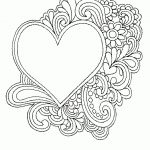 Printable Coloring Pages Hearts And Flowers | Favorite Coloring   Free Printable Heart Coloring Pages