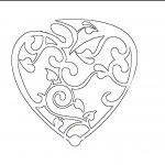 Printable Design Patterns | Fancy Valentines Day Heart | Free Craft   Scroll Saw Patterns Free Printable