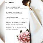 Printable Dinner Party Menu Template | Party Planning | Wedding Menu   Free Printable Restaurant Menu Templates