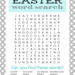 Printable Easter Word Search | Easter Parties And Games | Easter   Free Printable Easter Puzzles For Adults