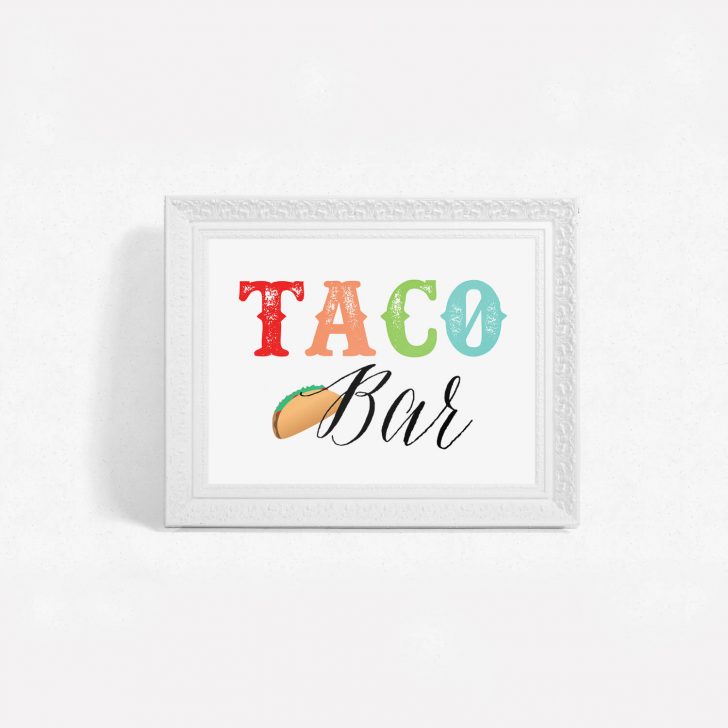 Free Printable Taco Bar Signs