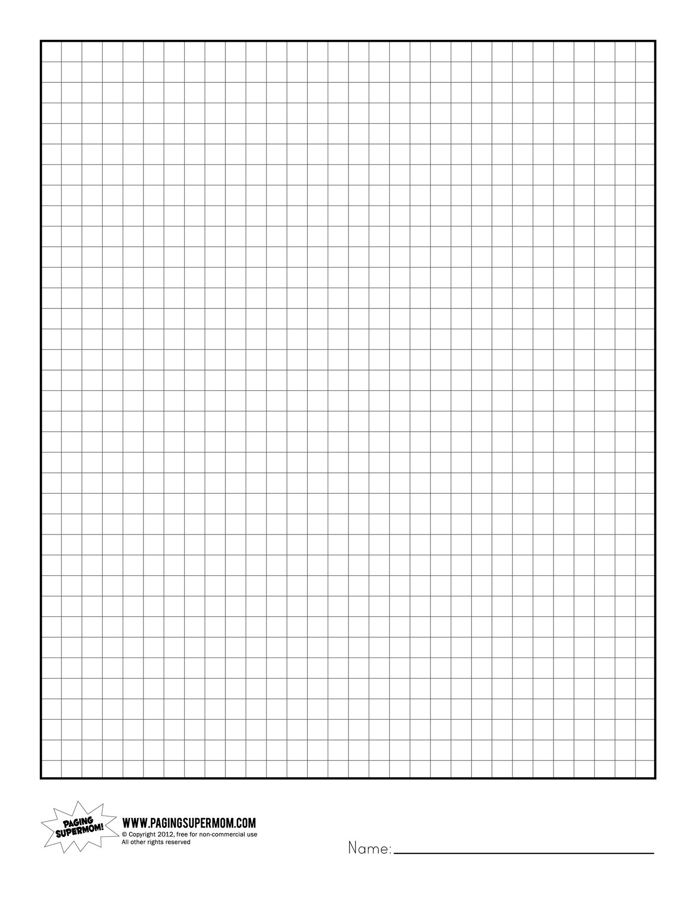 free printable 1 cm graph paper a back to school printable free