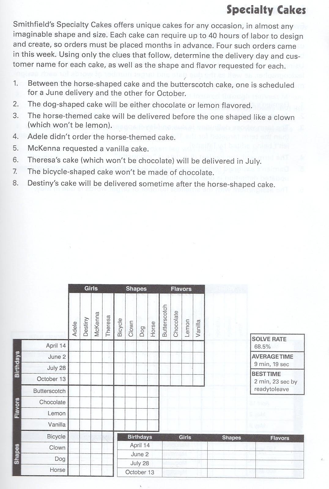 logic puzzles with grids printable