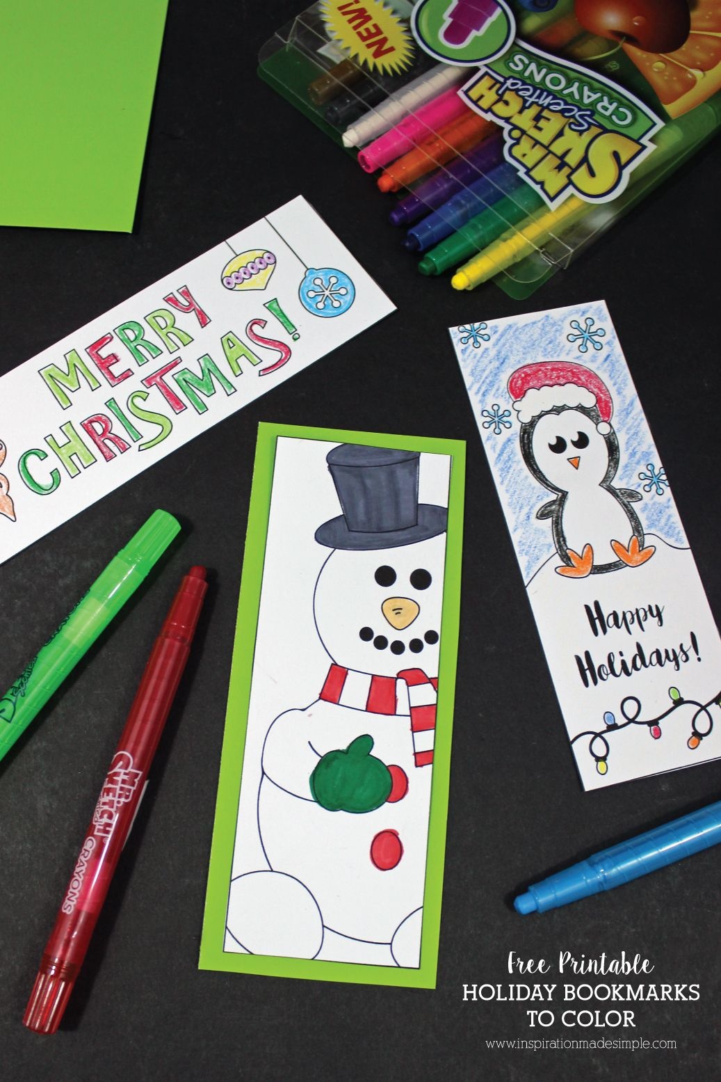 Printable Holiday Bookmarks To Color | Kid Blogger Network - Free Printable Christmas Bookmarks To Color