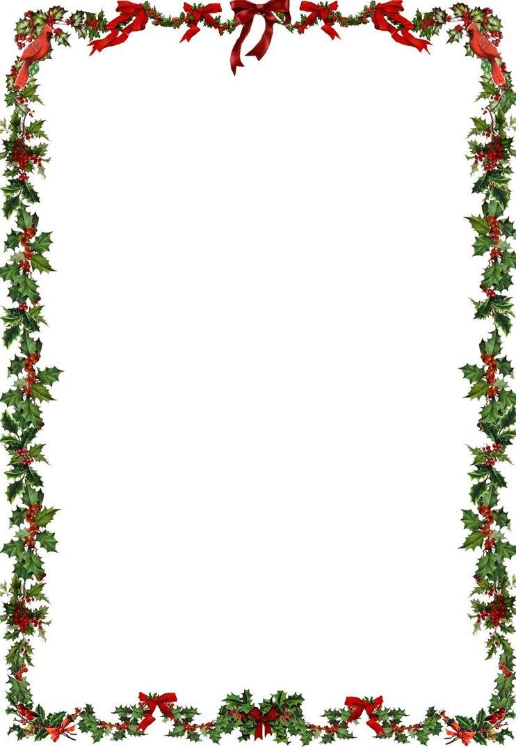 Printable Holiday Newsletter Border | Christmas &amp;amp; New Year&amp;#039;s - Free Printable Christmas Frames And Borders