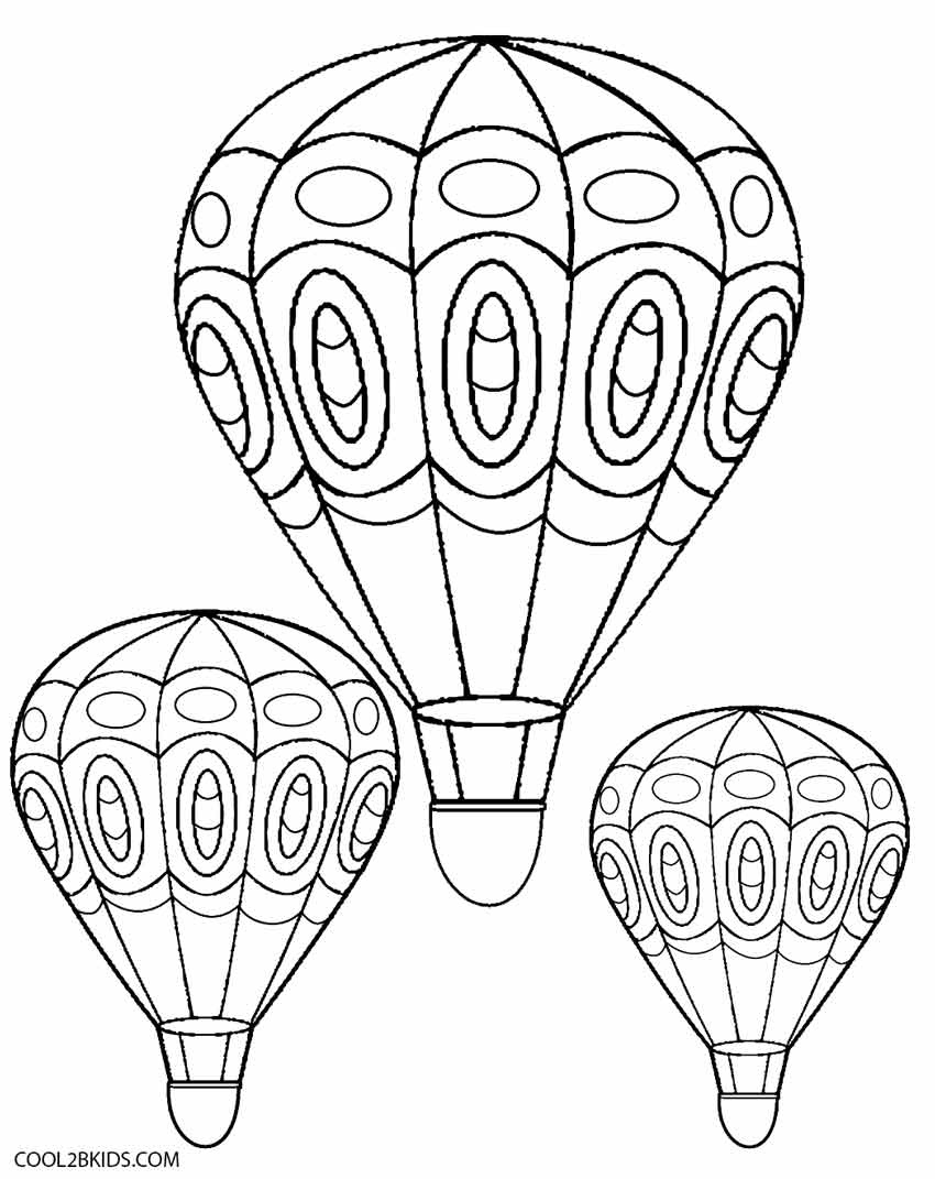 Printable Hot Air Balloon Coloring Pages For Kids | Cool2Bkids - Free Printable Pictures Of Balloons