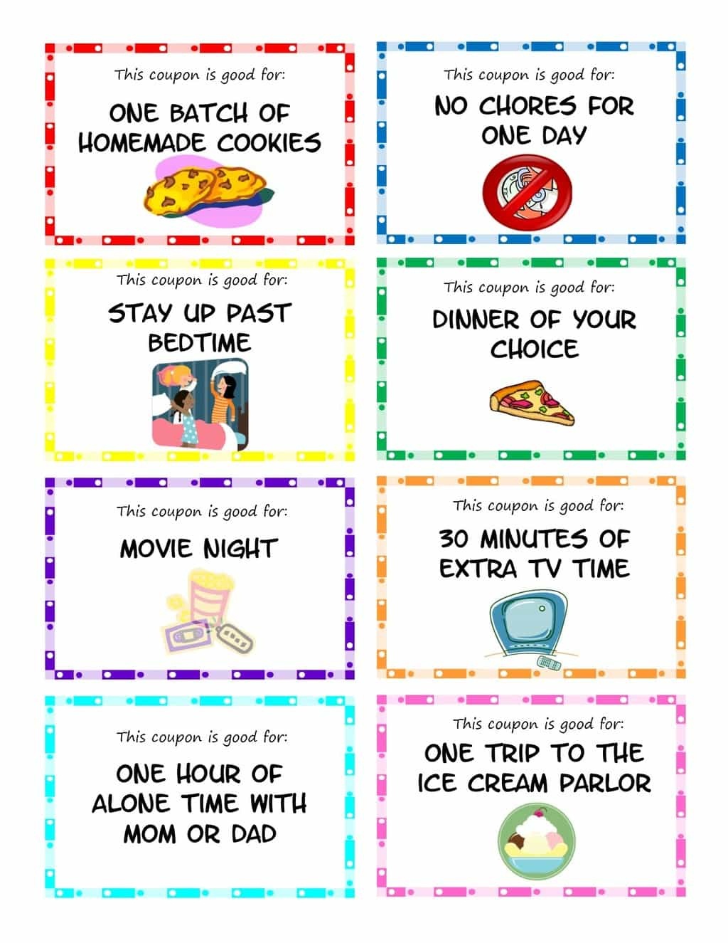 Free Printable Blank Birthday Coupons Free Printable