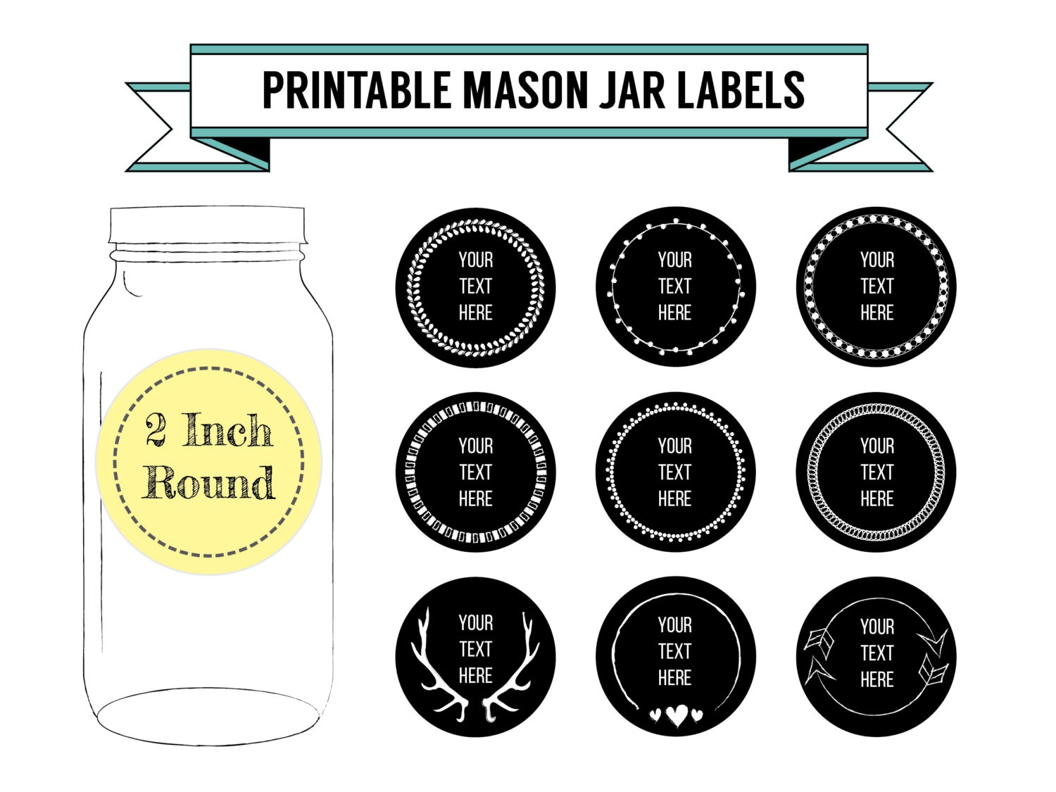 Printable Labels For Jars - Kaza.psstech.co - Free Printable Mason Jar Labels Template
