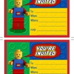 Printable Lego Birthday Invitations | Scribd | Aaron's Party In 2019   Lego Party Invitations Printable Free