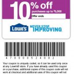 Printable Lowes Coupon 20% Off &10 Off Codes December 2016   Free Printable Lowes Coupons