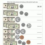 Printable Money Worksheets To $10   Free Printable Money