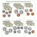 Printable Money Worksheets To $10   Free Printable Money Worksheets