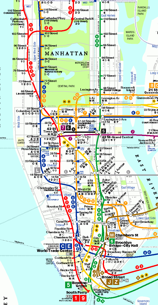 Printable New York City Map | Bronx Brooklyn Manhattan Queens | New - Free Printable Map Of Manhattan