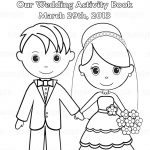 Printable Personalized Wedding Coloring Activity Book Favor Kids 8.5   Free Printable Personalized Wedding Coloring Book
