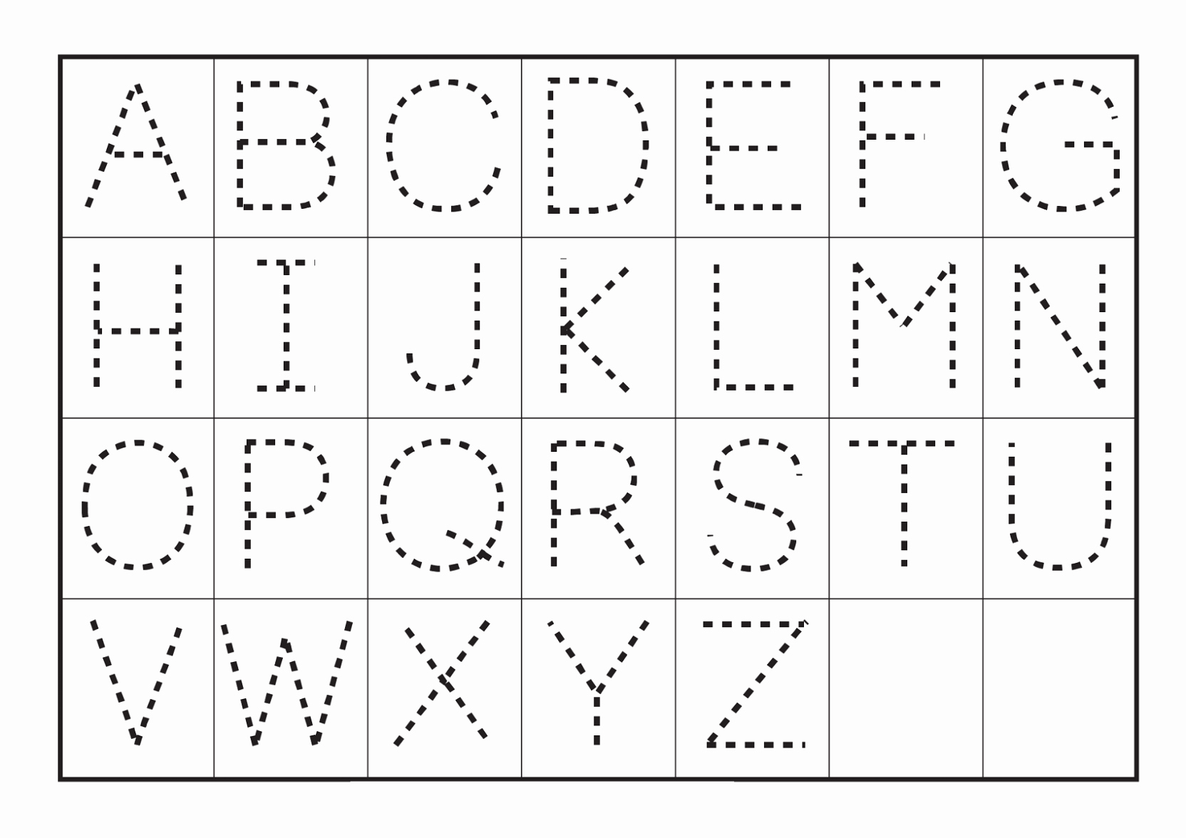 Printable Preschool Worksheets Of Free Printable Letter Tracing - Free Printable Alphabet Tracing Worksheets For Kindergarten