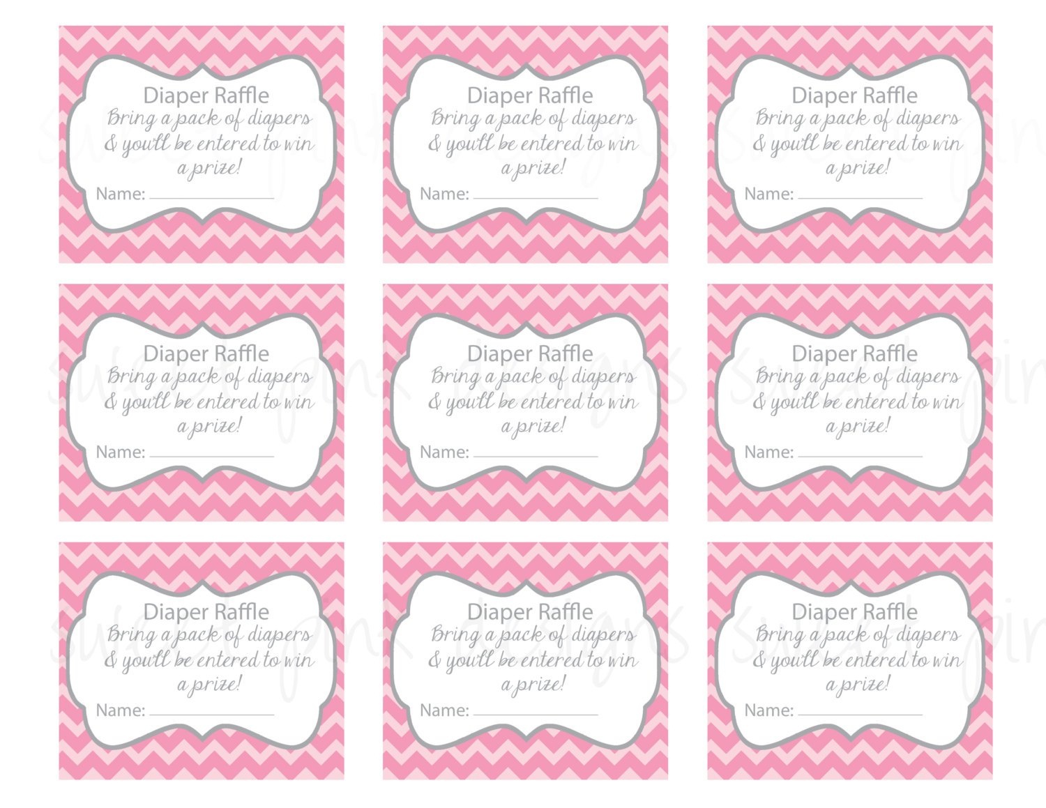 Free Printable Bridal Shower Raffle Tickets Free Printable