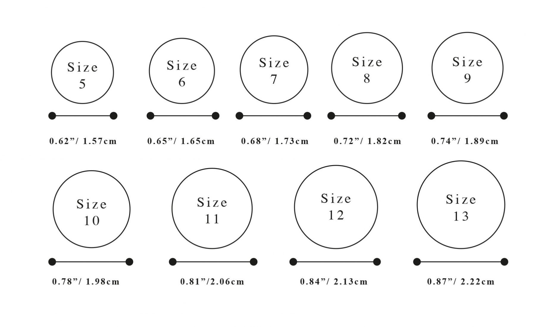 actual printable ring sizer chart