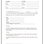 Printable Sample Auto Bill Of Sale Form | Forms And Template In 2019   Free Printable Blank Auto Bill Of Sale