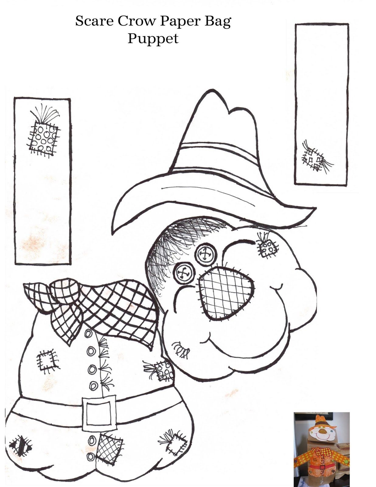 Free Printable Scarecrow Coloring Pages For Kids | Clip Art - Free