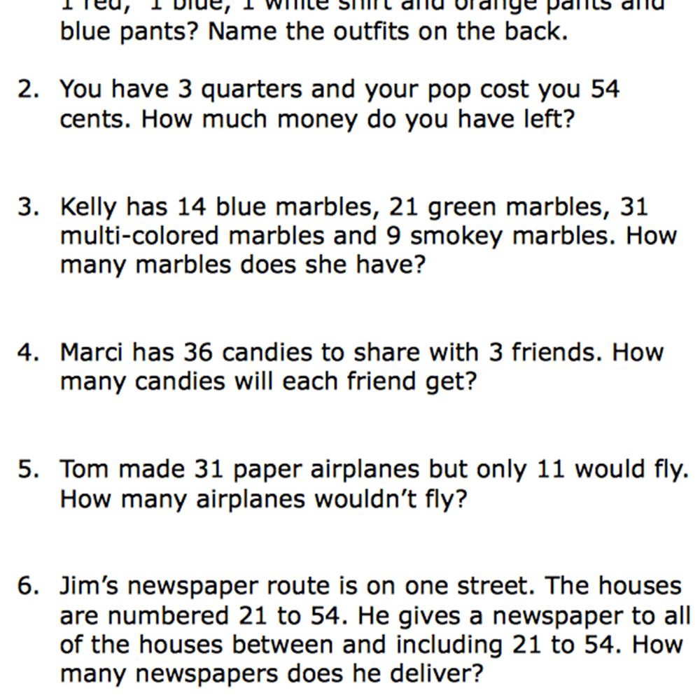 Multiplication Word Problem Area 2nd Grade Multiplication Word 