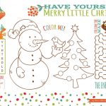 Printable} Sets De Tables Noël | Kids Christmas Entertainment   Free Printable Christmas Placemats For Adults