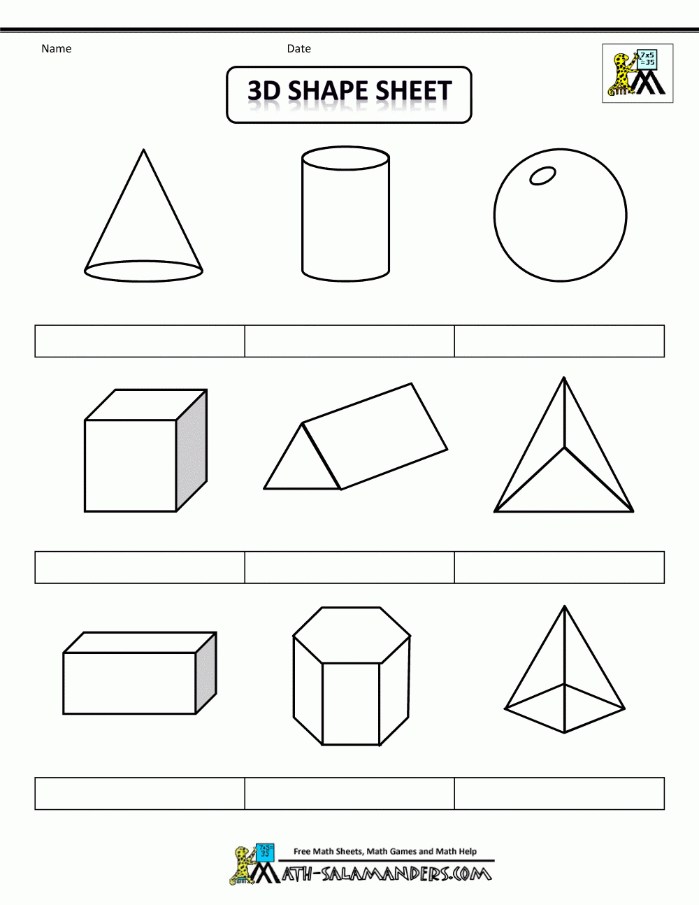 Printable Shapes 2D And 3D - Free Printable Shapes Templates