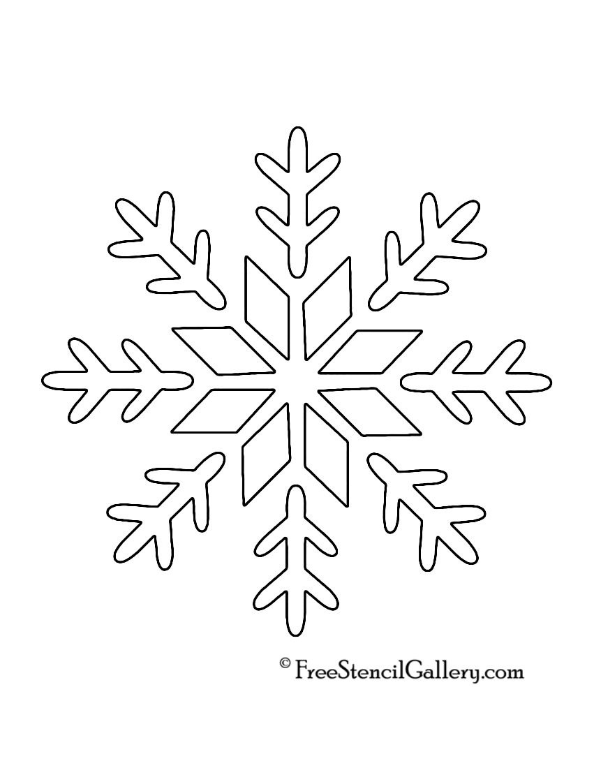 Printable Snowflakes Stencils Snowflake Stencil 09 | Sharpie Diy - Free Printable Snowflake Patterns