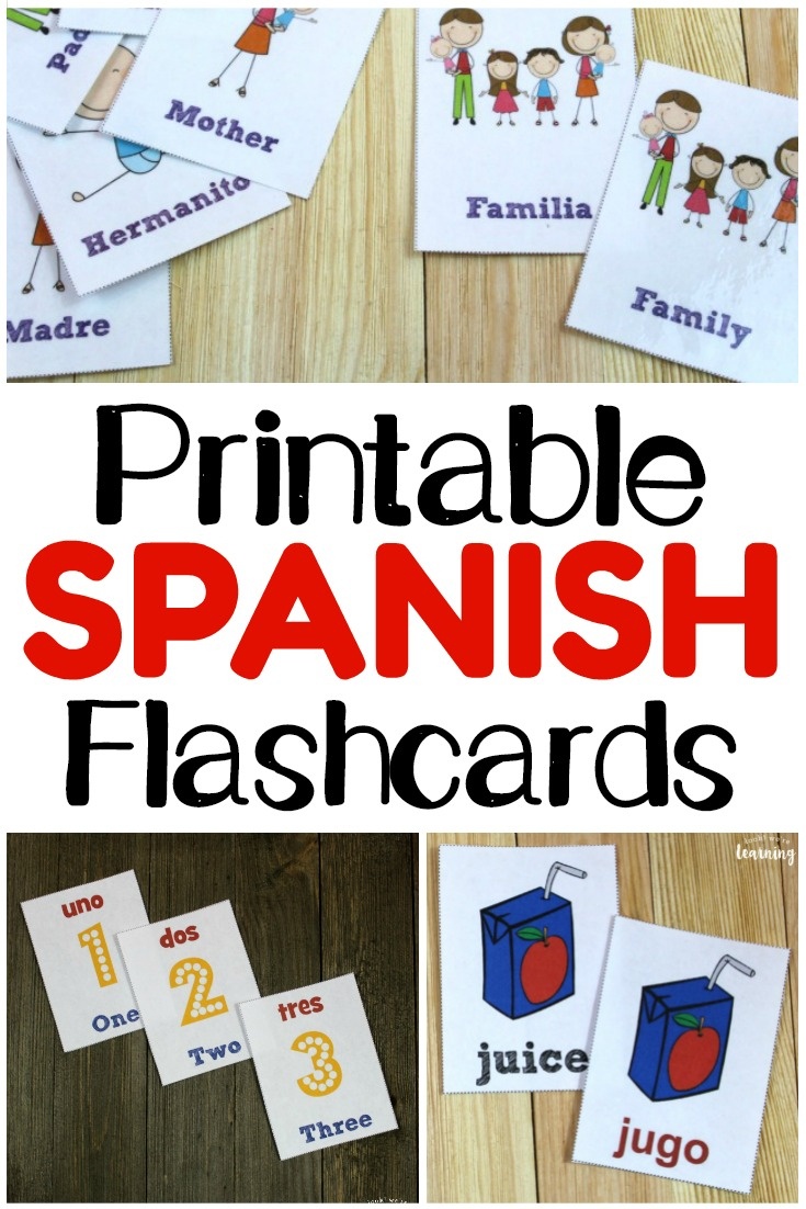 Printable Spanish Flashcards - Look! We&amp;#039;re Learning! - Spanish Alphabet Flashcards Free Printable