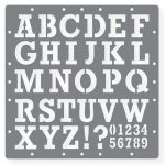 Printable Stencils Letters | Template Design In Printable Stencil   Free Printable Alphabet Stencils Templates