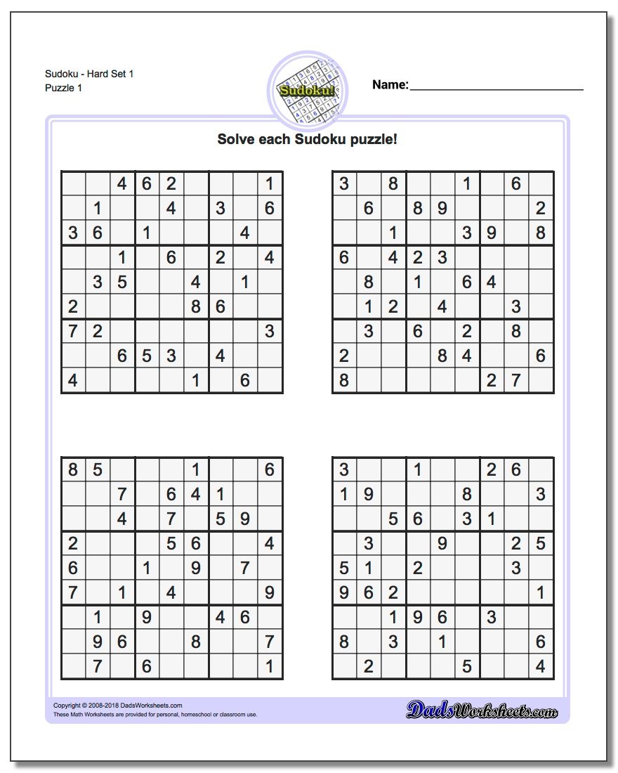 Printable Sudoku Puzzles | Room Surf - Free Printable Sudoku Pdf