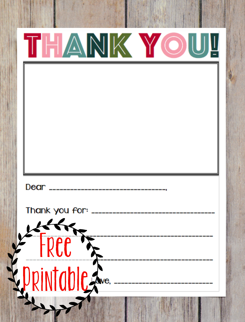 Printable Thank You Note - Three Little Ferns - Family Lifestyle Blog - Military Thank You Cards Free Printable