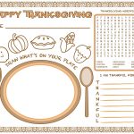 Printable Thanksgiving Placemats For Coloring – Happy Easter   Free Printable Thanksgiving Coloring Placemats