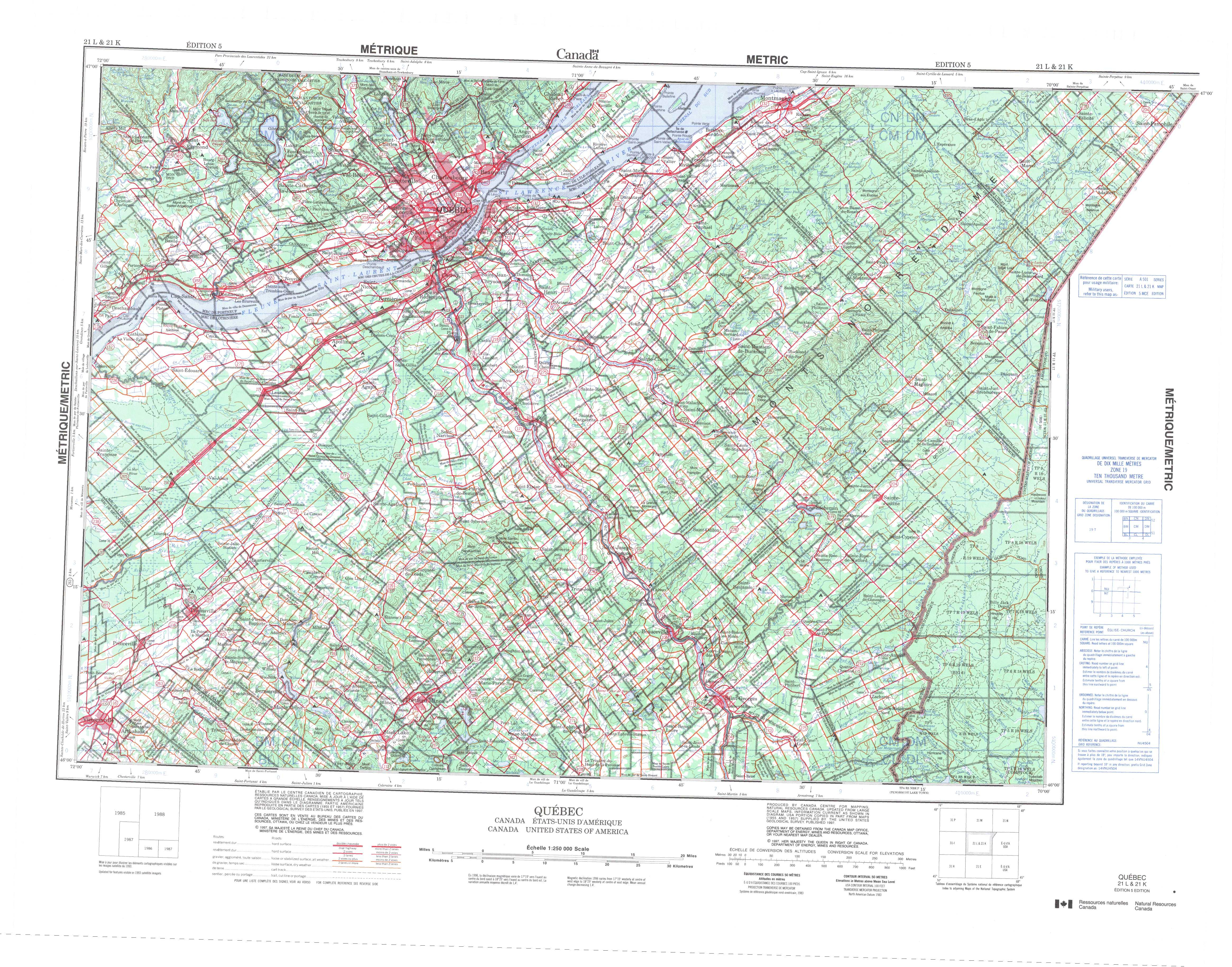 Printable Topographic Map Of Quebec 021L, Qc - Free Printable Topo Maps