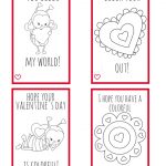 Printable Valentine Cards For Kids  Perfect For Kids To Make For   Free Printable Color Your Own Cards