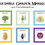 Printable Vegetable Garden Markers | Free Instant Download   Free Printable Plant Labels
