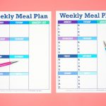 Printable Weekly Meal Planner Template   Happiness Is Homemade   Weekly Menu Free Printable