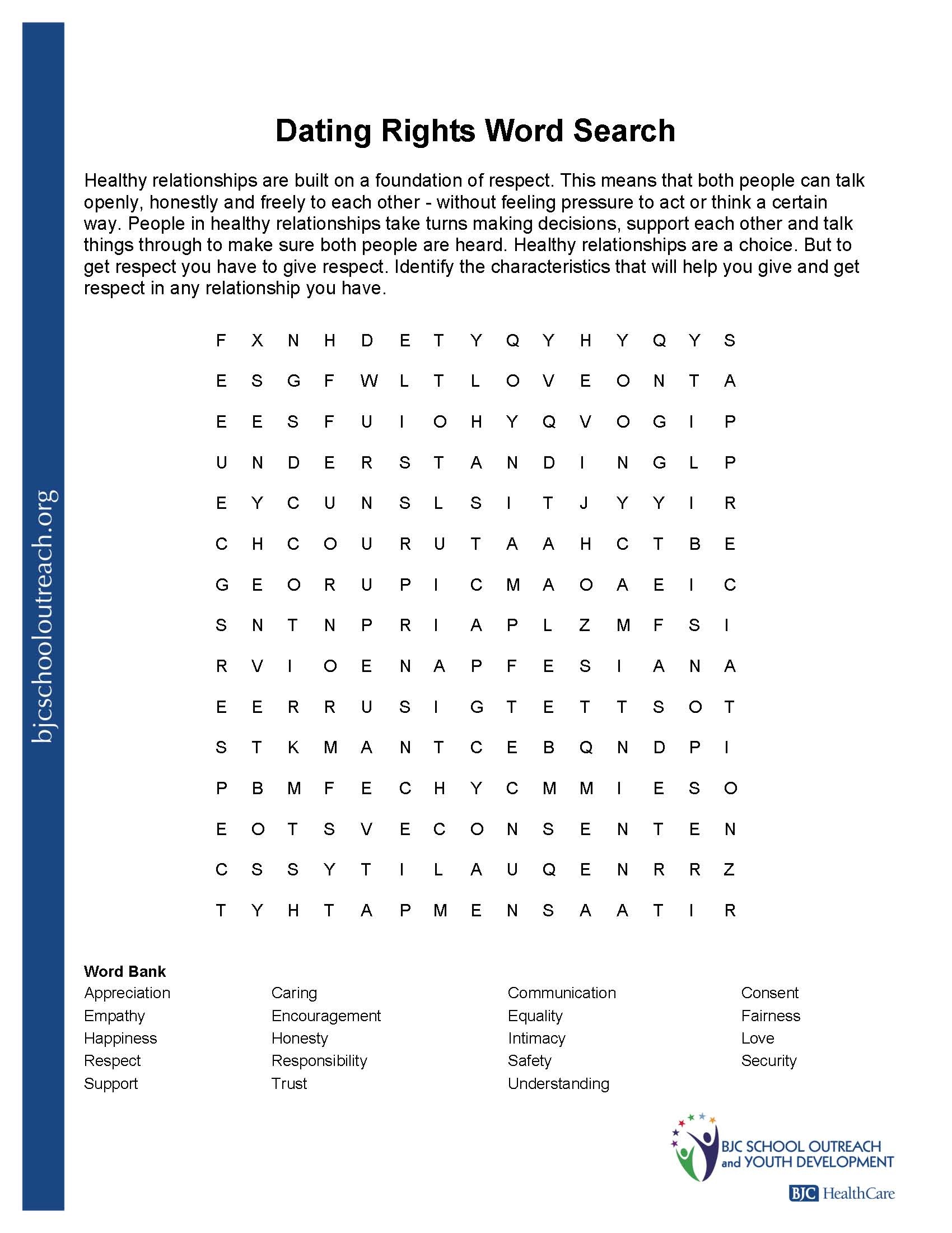 Free Printable Health Worksheets For Middle School Free Printable