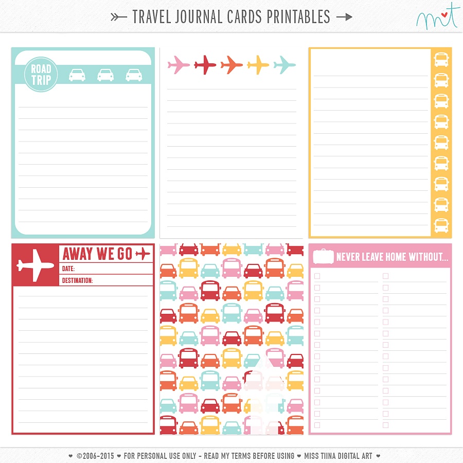 Printables | Misstiina - Free Printable Personal Cards