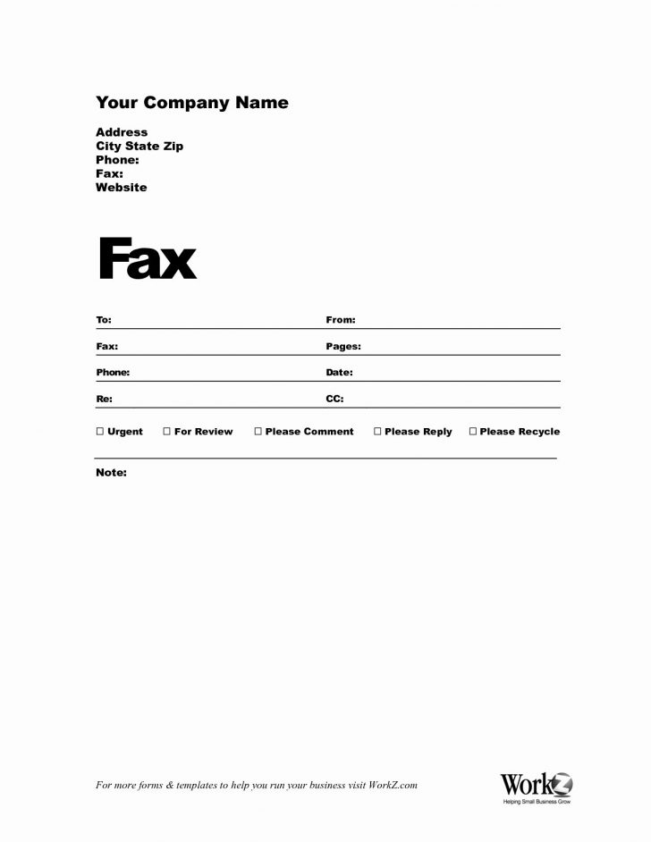 Free Printable Fax Cover Sheet Pdf