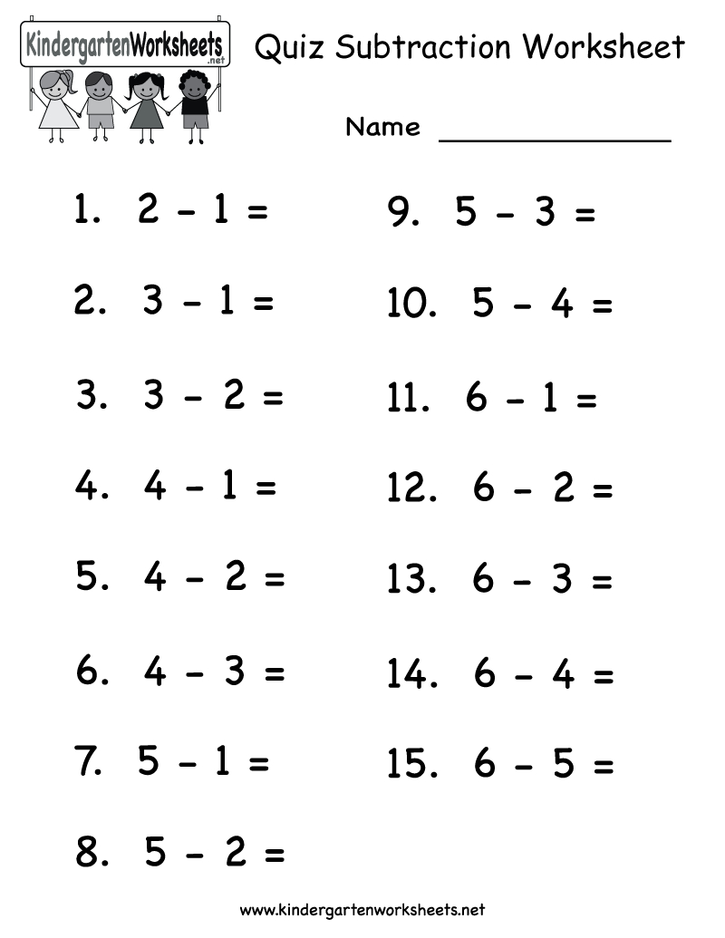 Free Printable Kindergarten Addition And Subtraction Worksheets Free Printable
