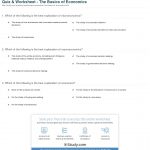 Quiz & Worksheet   The Basics Of Economics | Study   Free Printable Economics Worksheets