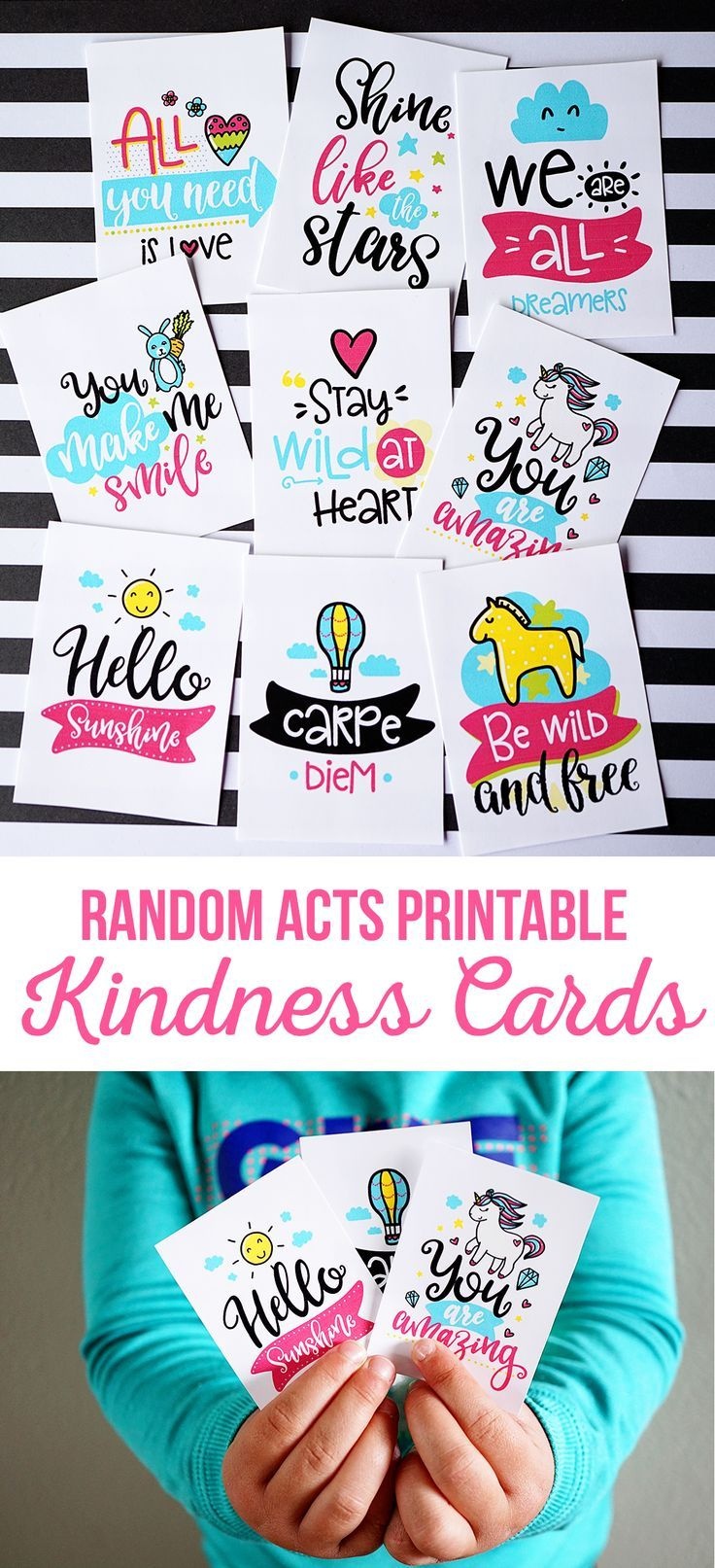 Random Acts Printable Kindness Cards | Kids. | Kindness Projects - Free Printable Kindness Cards