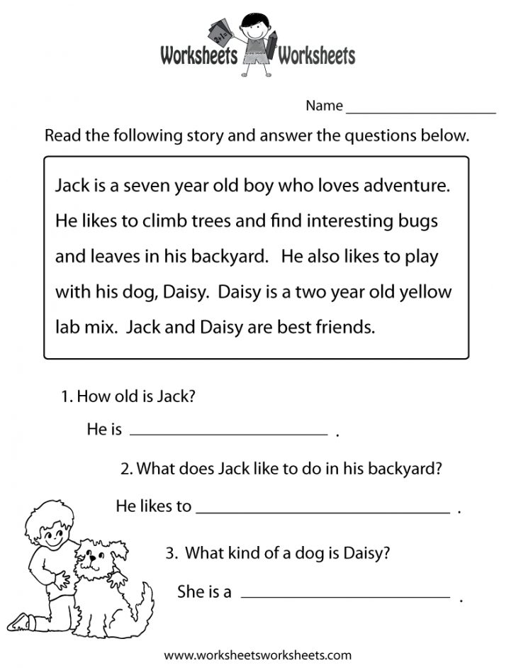 Free Printable Short Stories With Comprehension Questions