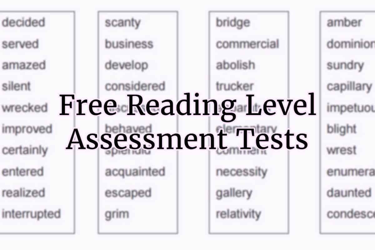 Free Printable Diagnostic Reading Assessments Free Printable