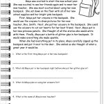 Reading Worksheeets   Free Printable Comprehension Worksheets For Grade 5