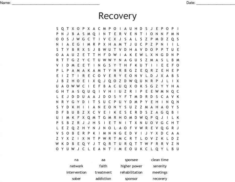 recovery word search wordmint free printable recovery games free