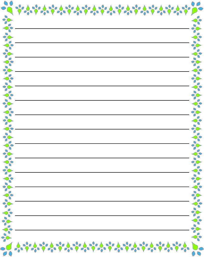 Free Printable Lined Stationery Free Printable