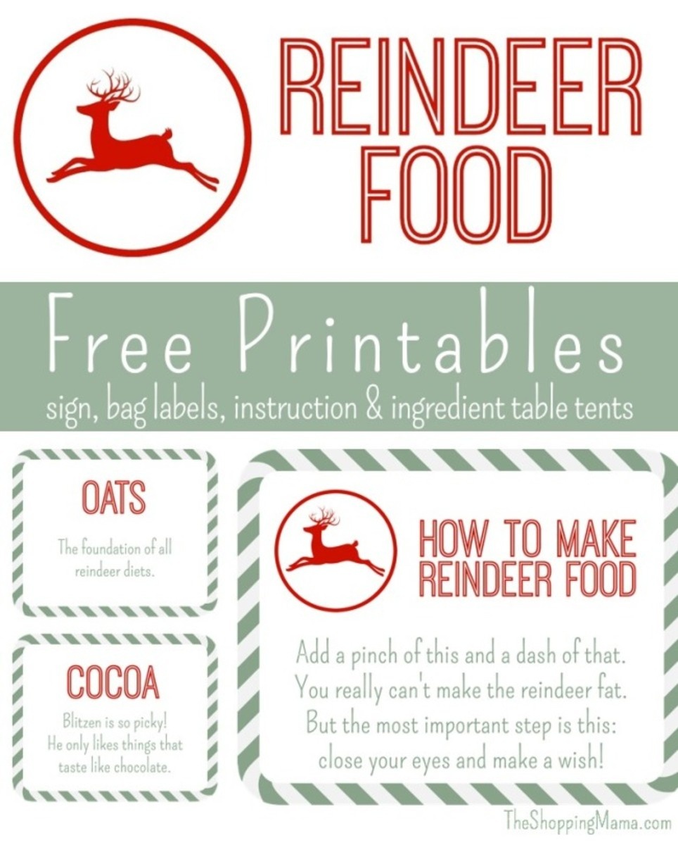 Reindeer Food Free Printables - Momtrends - Reindeer Food Poem Free Printable