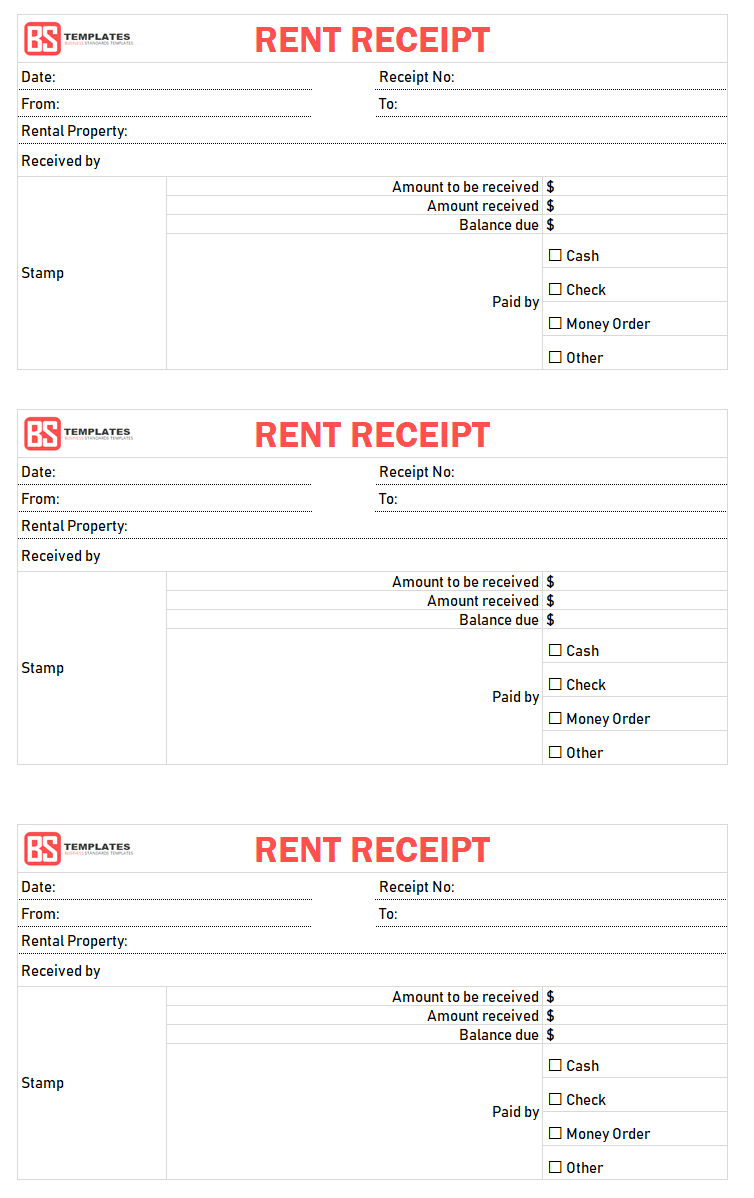 Free Rent Receipt Template And What Information To Include Rent Receipt Free Printable